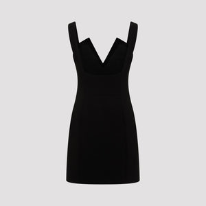 GIVENCHY Elegant V-Neck Crepe Dress for Women