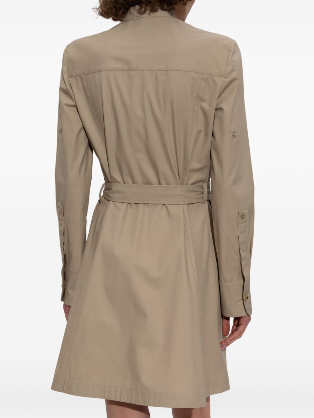 GIVENCHY Chic Safari Mini Dress with Coordinated Waist Belt