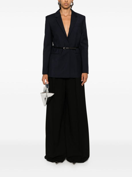 GIVENCHY Chic Voile Blazer with Belt