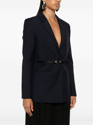 GIVENCHY Chic Voile Blazer with Belt