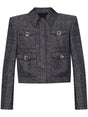 GIVENCHY Women's Mini Denim Jacket with 4 Pockets