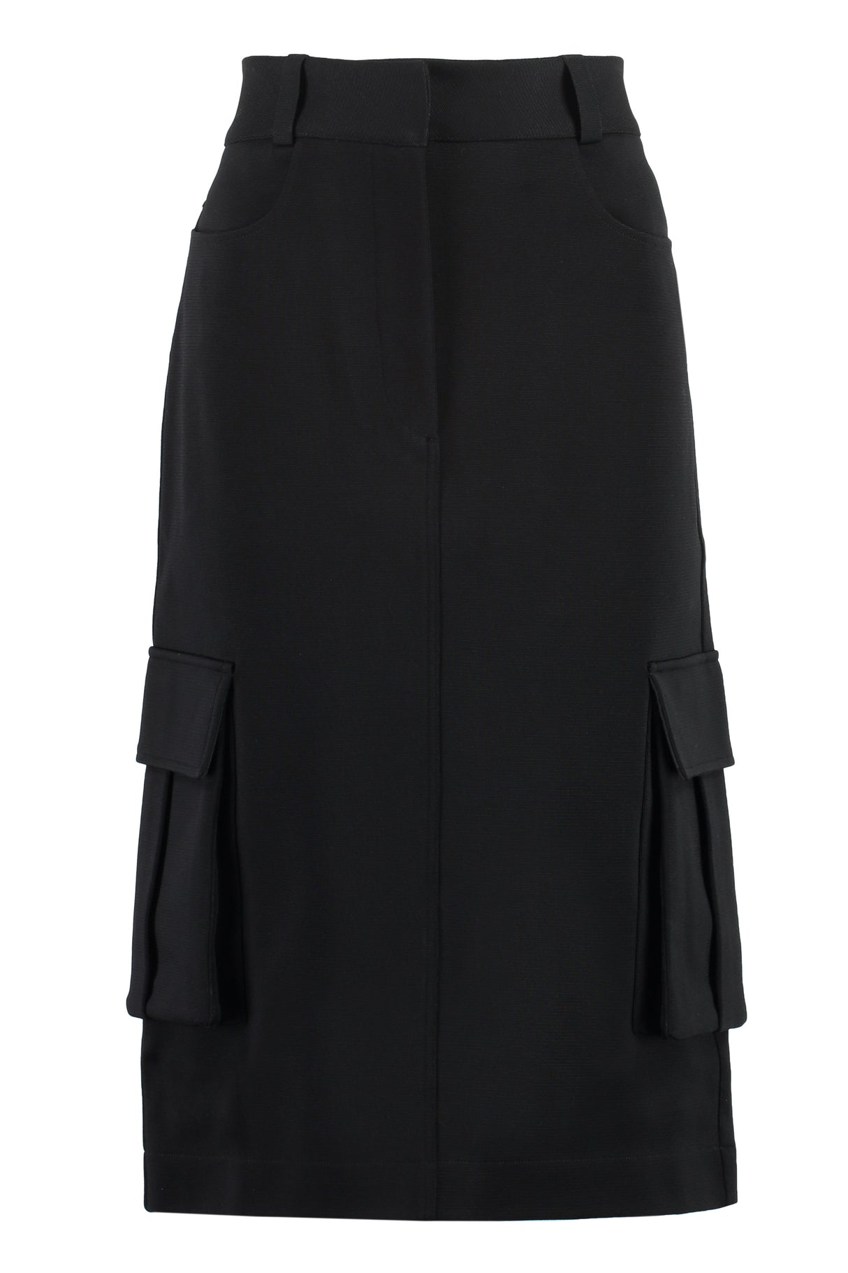 GIVENCHY Technical Fabric Mini Skirt with Dual Back Pockets