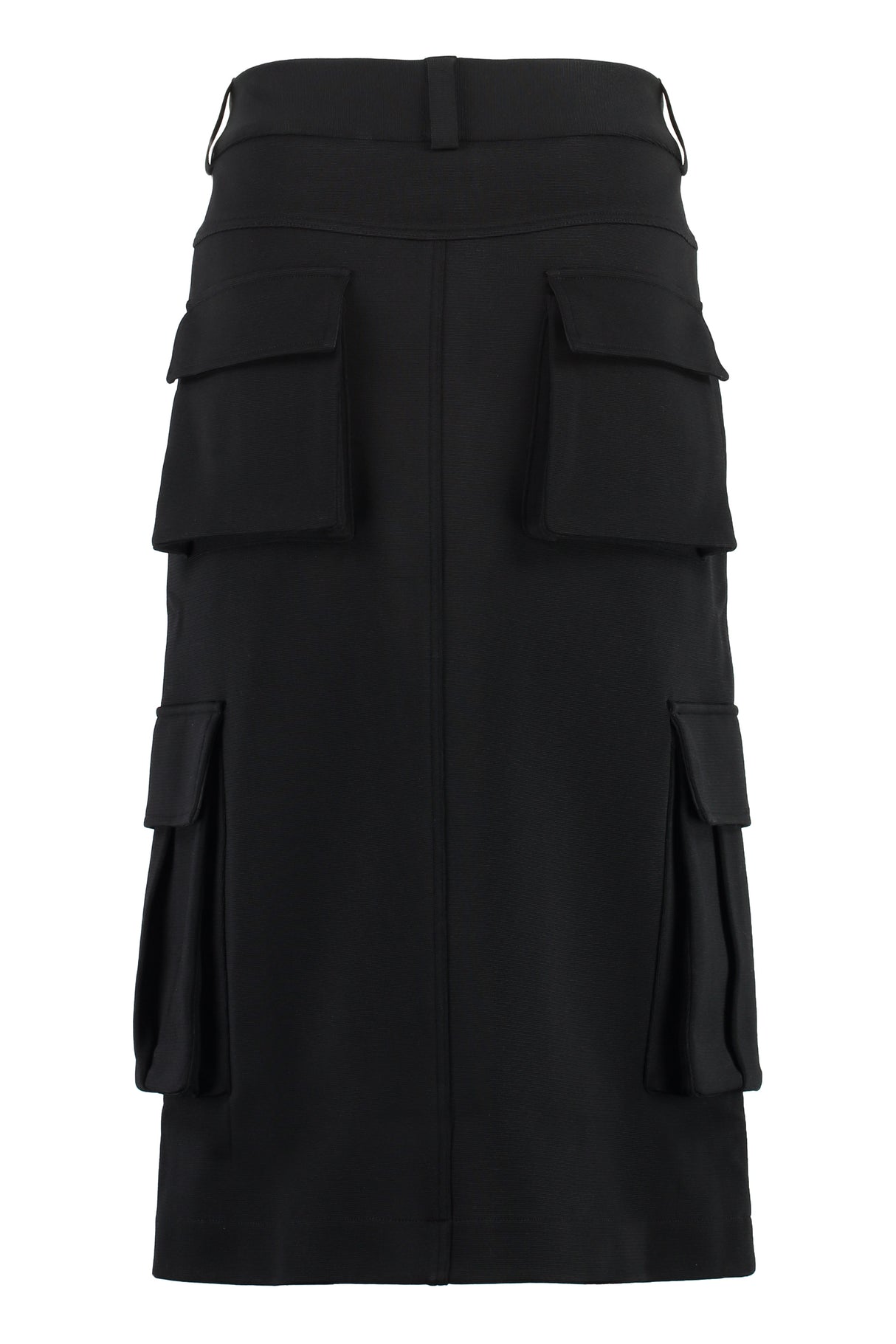 GIVENCHY Technical Fabric Mini Skirt with Dual Back Pockets