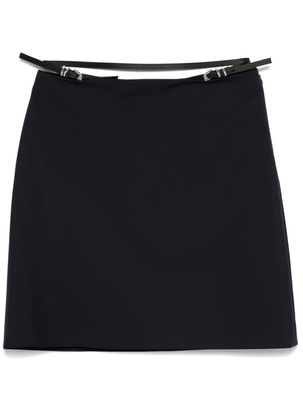 GIVENCHY Mini Night Blue Skirt with Logo