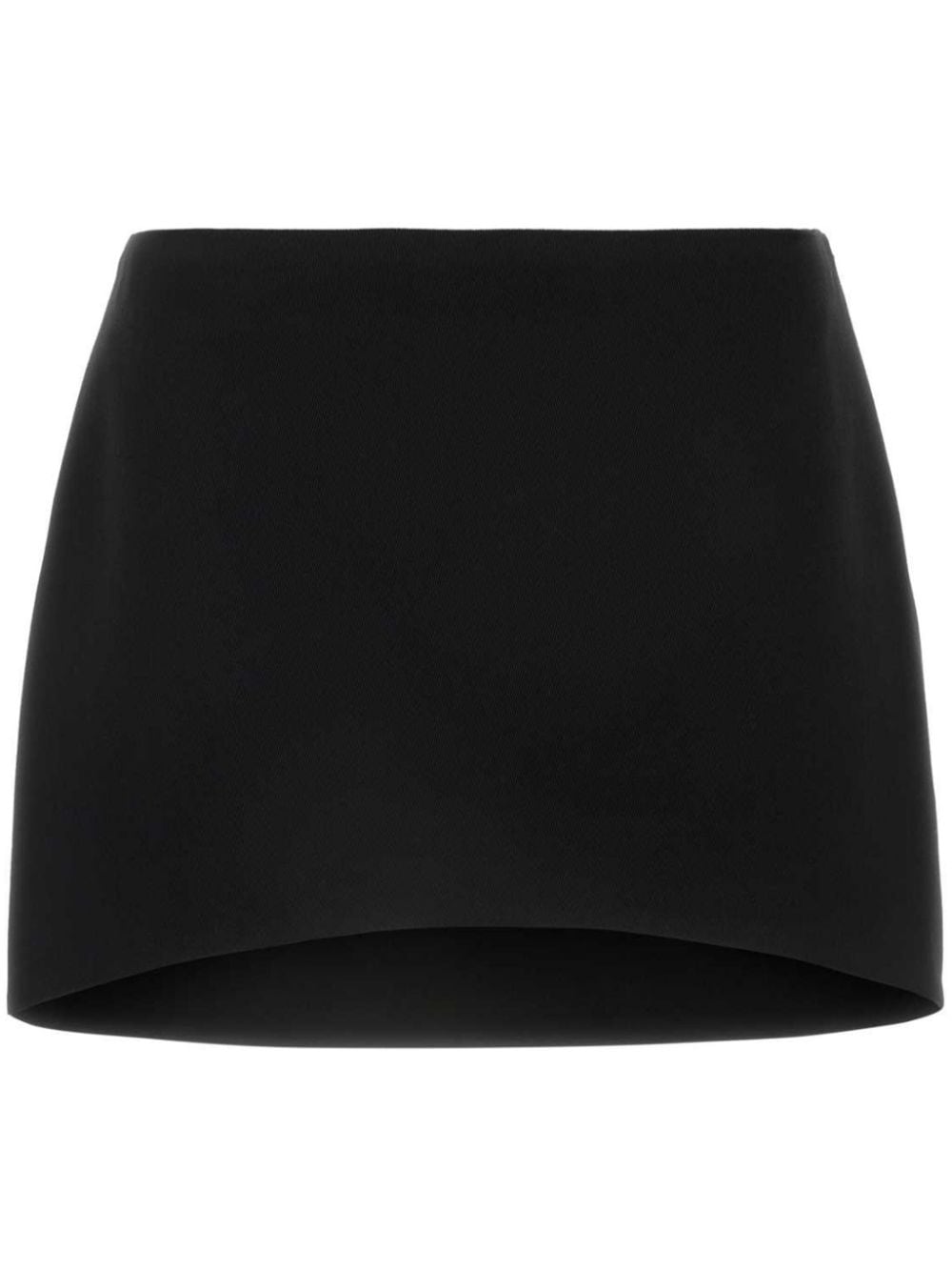 GIVENCHY Stylish Wool Mini Skirt with High-Low Hem