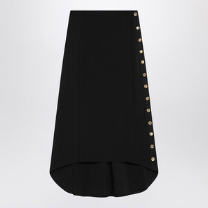 GIVENCHY Milan Stitch Midi Skirt with Gold Buttons