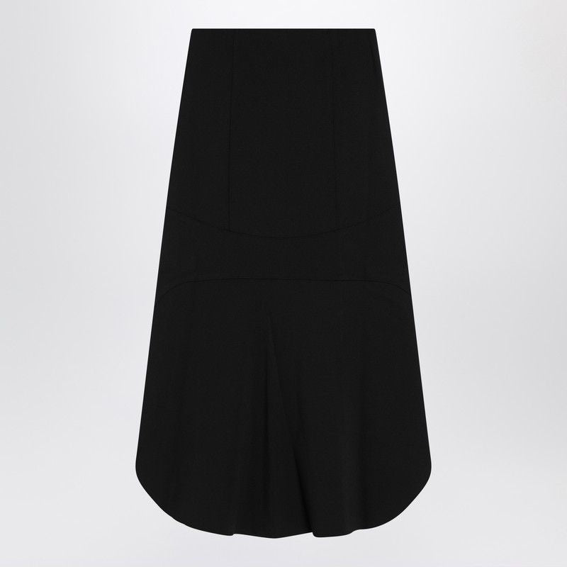 GIVENCHY Milan Stitch Midi Skirt with Gold Buttons