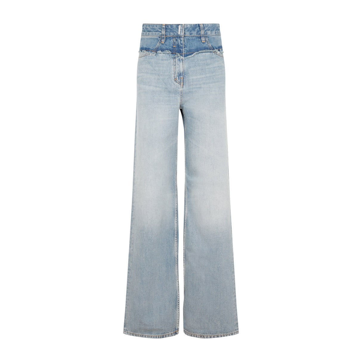 GIVENCHY Oversize Women's Jeans with Zipper and Button Closure