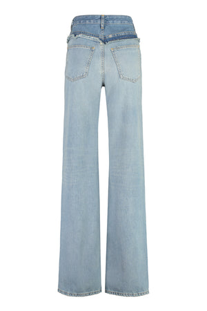 GIVENCHY Oversize Women's Jeans with Zipper and Button Closure