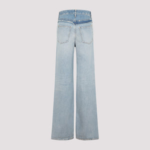 GIVENCHY Oversize Women's Jeans with Zipper and Button Closure