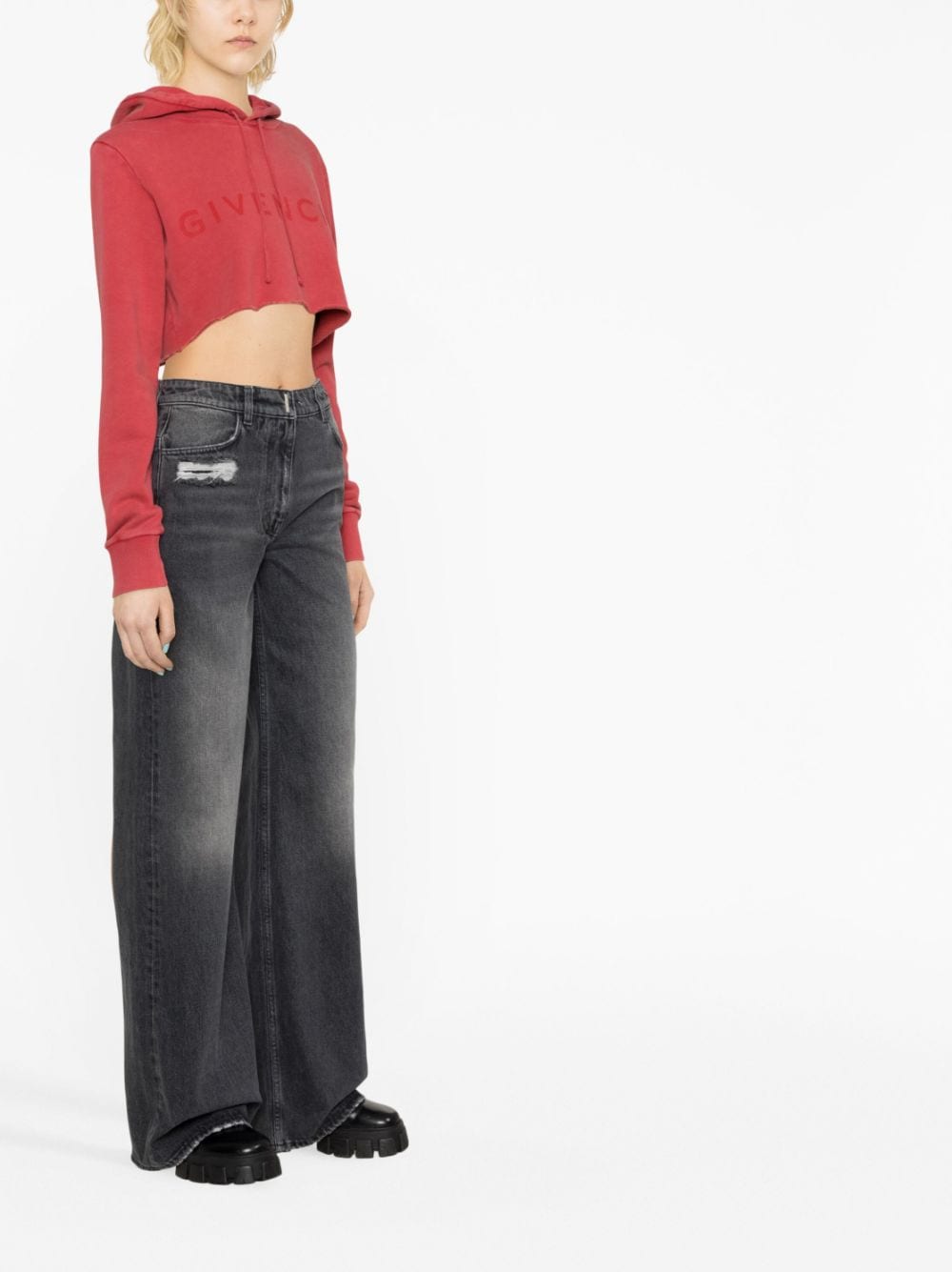 GIVENCHY Oversized High-Waist Jeans