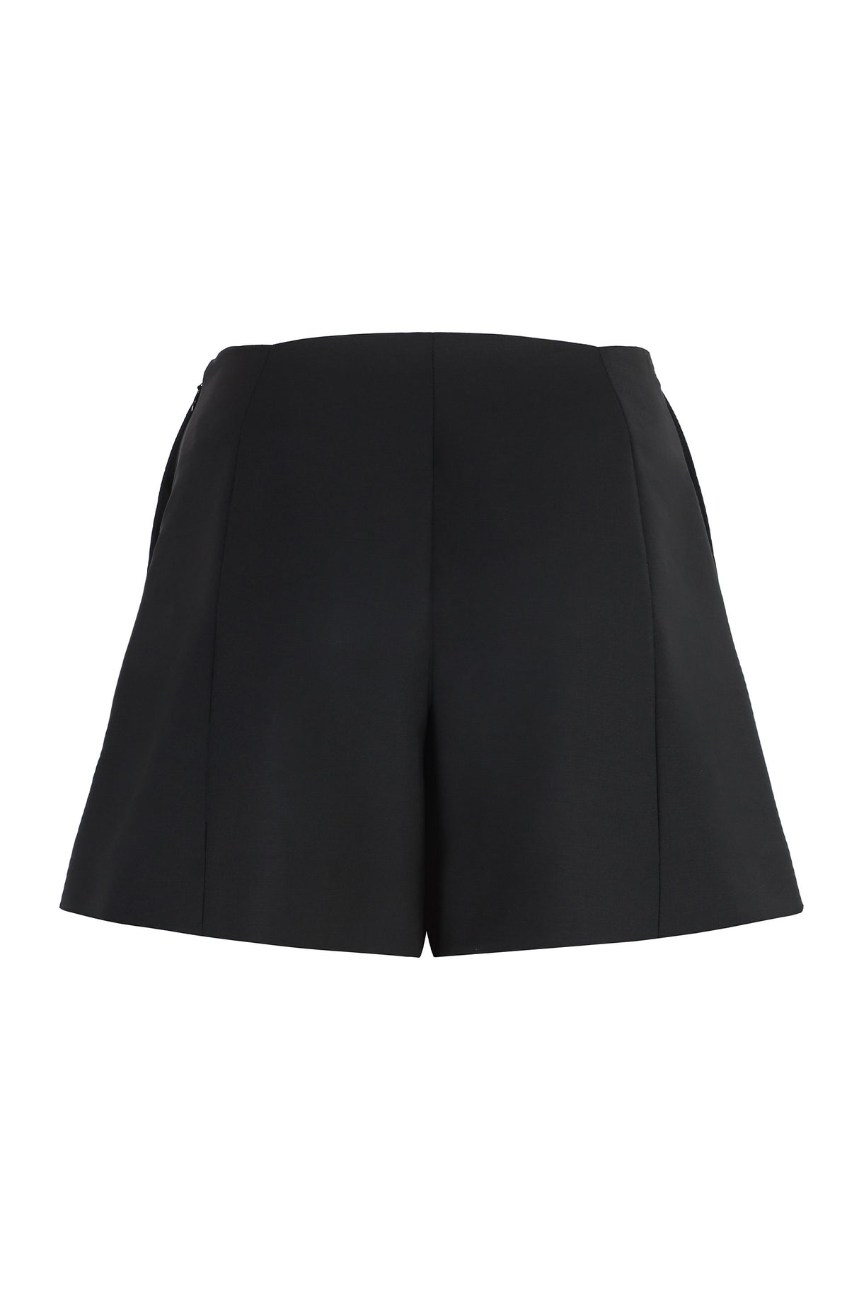 GIVENCHY Wool Mini Shorts with Button Front