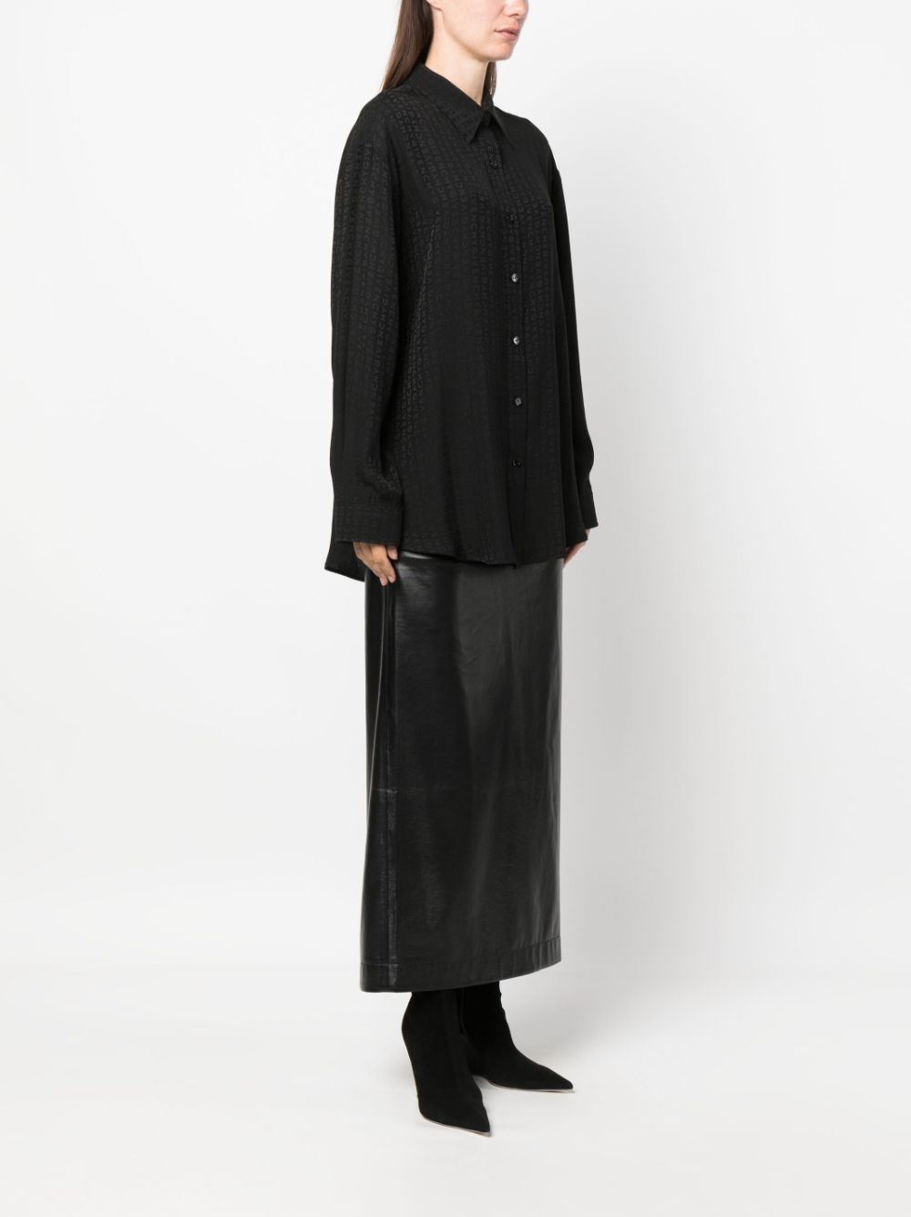 GIVENCHY Oversized Silk Shirt