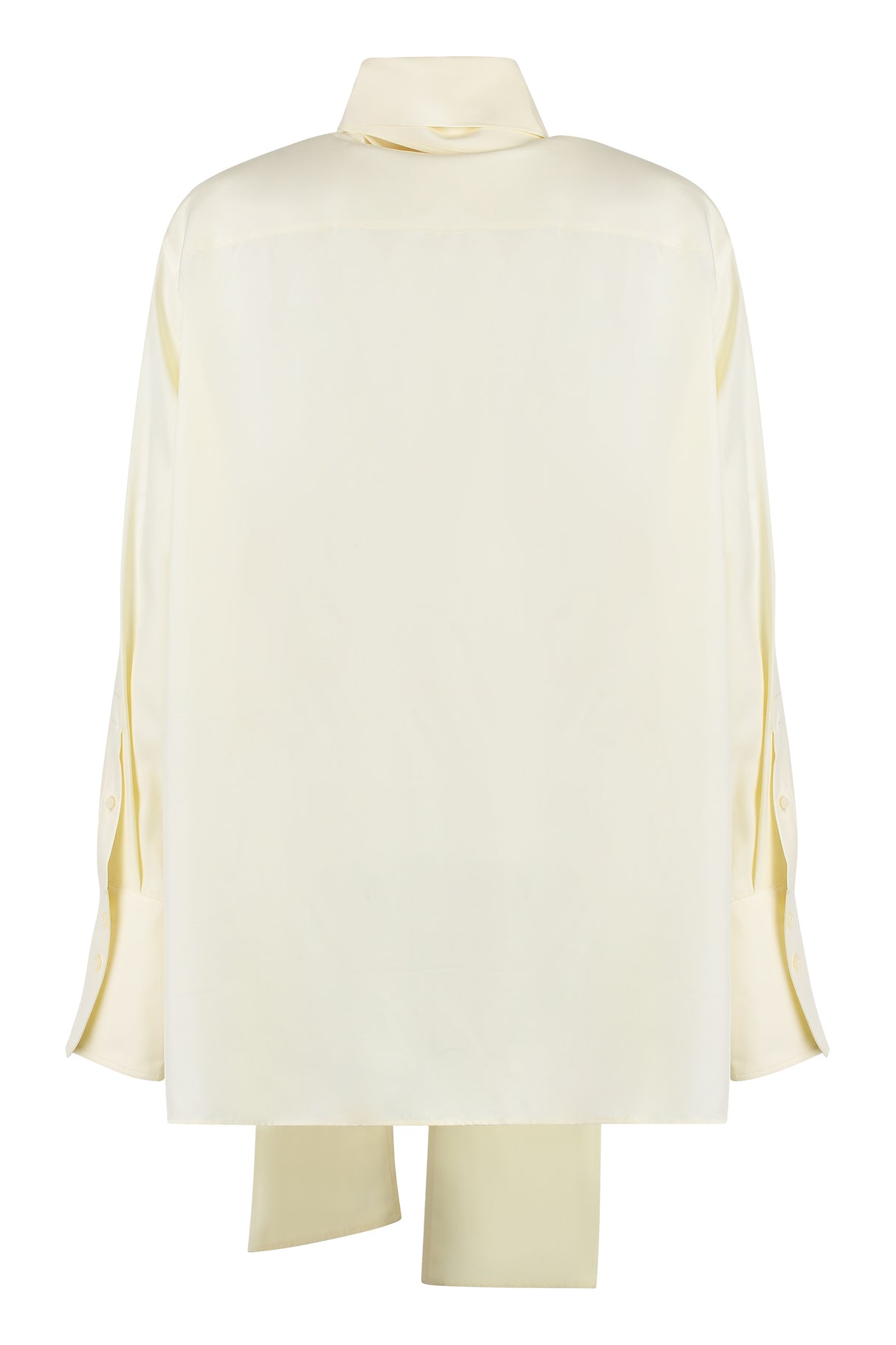 GIVENCHY Elegant Silk Bow Blouse