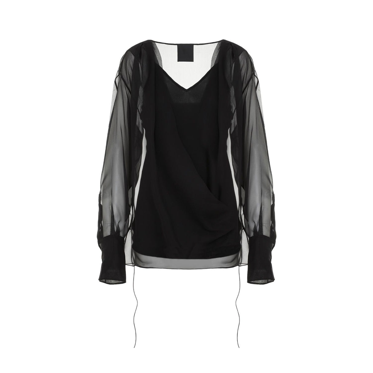 GIVENCHY Draped Silk Shirt for Women