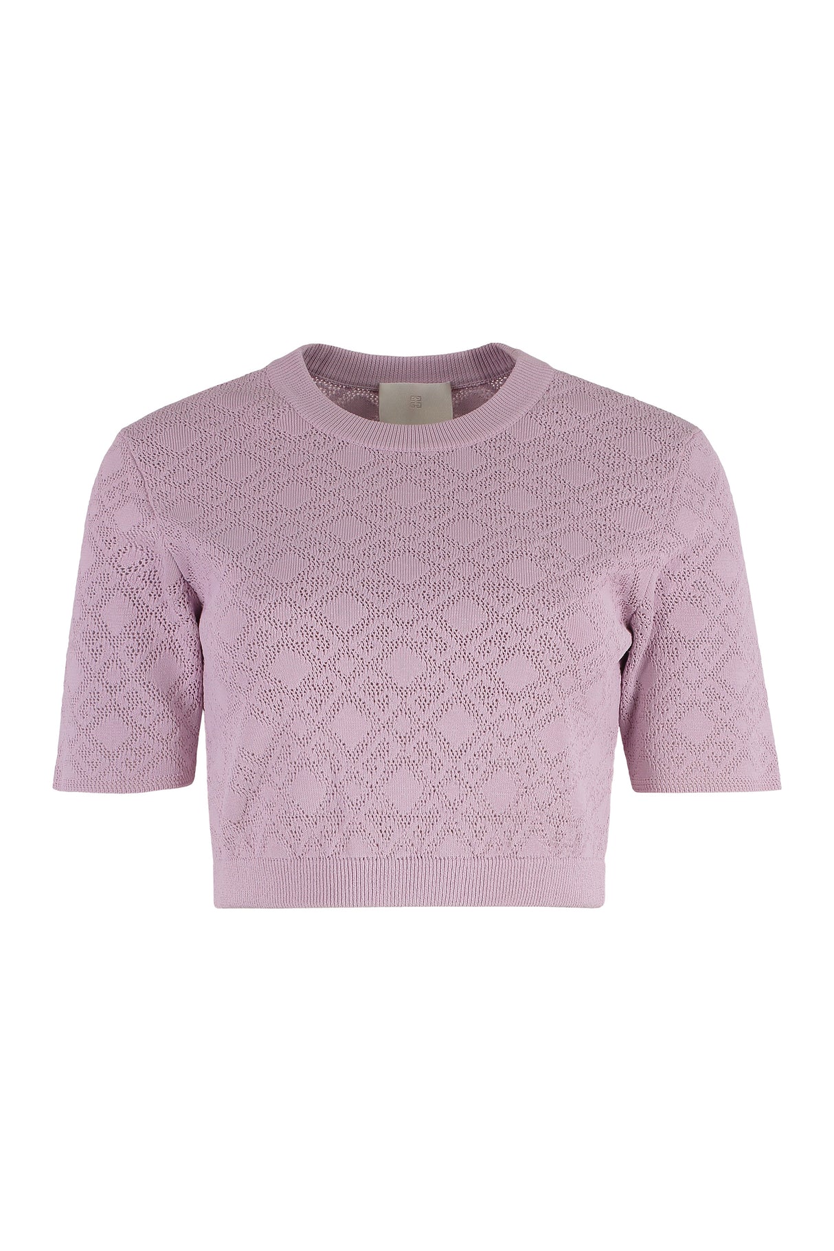 GIVENCHY Cropped Jacquard Knit Top