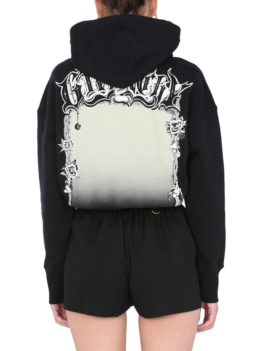 GIVENCHY Oversized Fit Hoodie with Drawstring