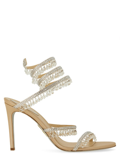 RENE CAOVILLA Satin Chandelier Sandal