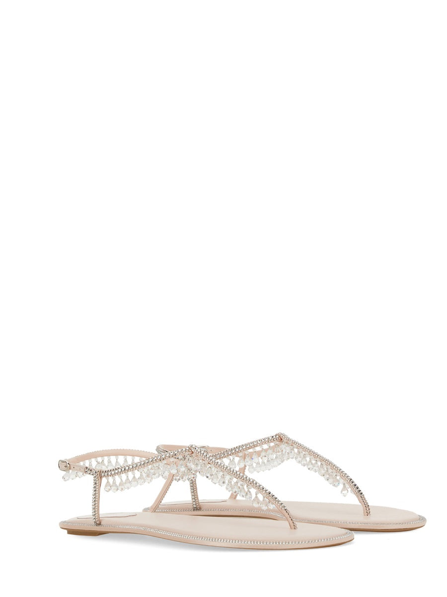 RENE CAOVILLA Chandelier Low Mini Sandal