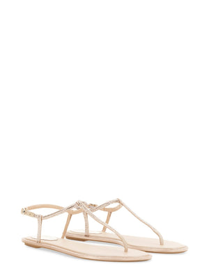 RENE CAOVILLA Elegant Mini Satin Sandals