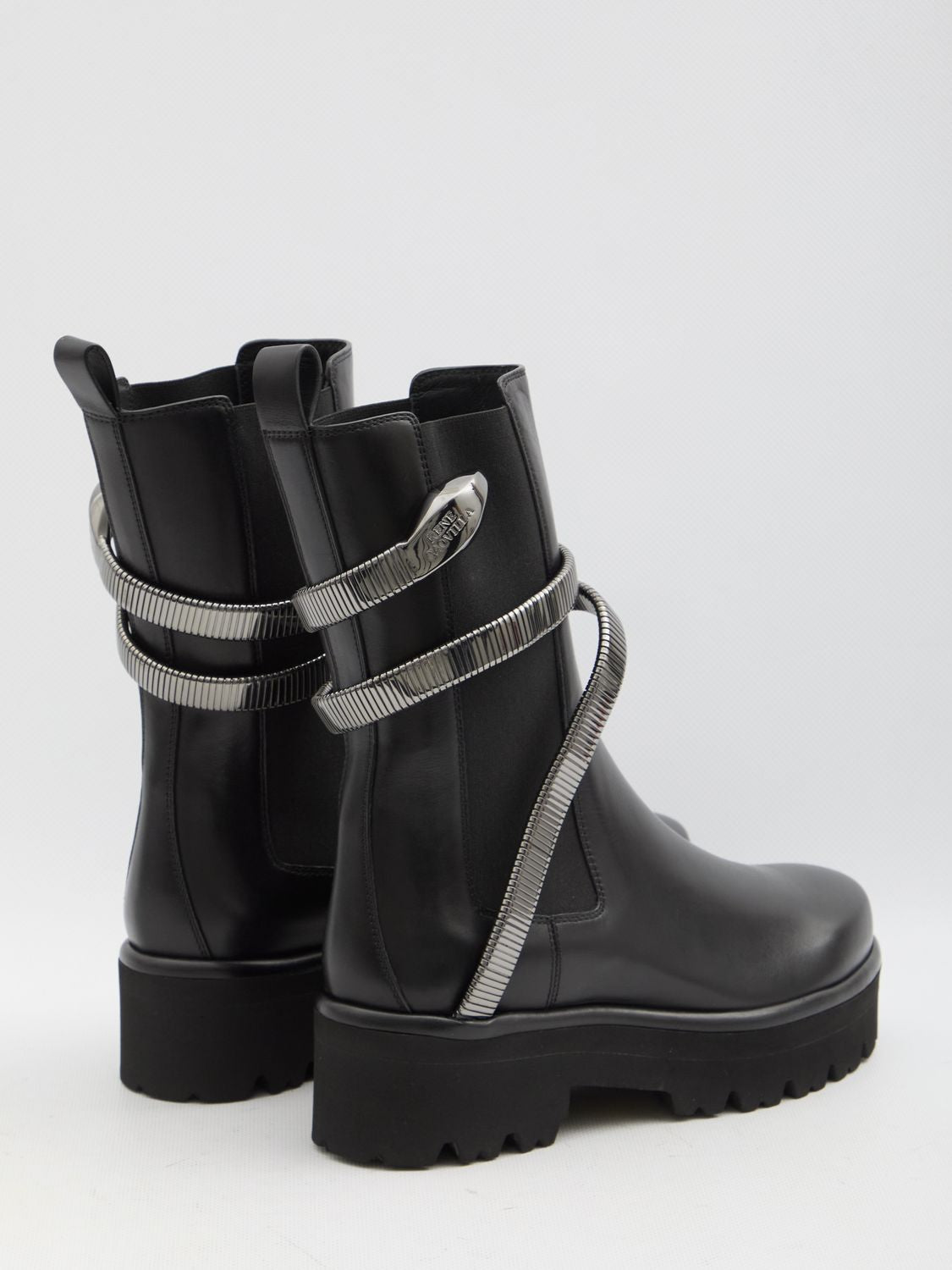 RENE CAOVILLA JUNIPER 45 BIKER BOOTS