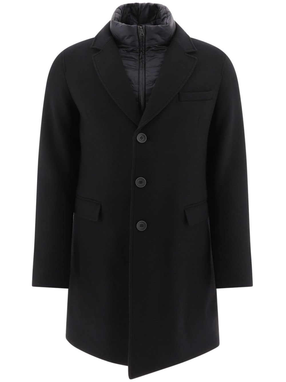 HERNO High Neck Wool Blend Jacket for Men - FW24