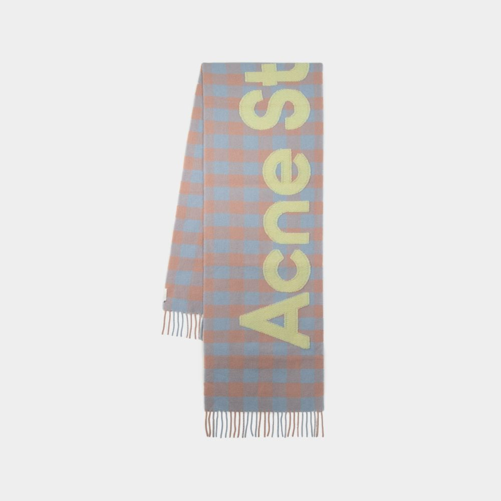 ACNE STUDIOS Tan Wool Scarf for SS24 Season