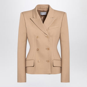 MAX MARA SPORTMAX Double-Breasted Camel-Colored Jacket for Women