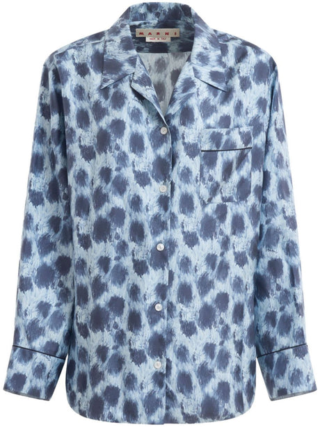 MARNI Stylish Printed Women's Silk Shirt