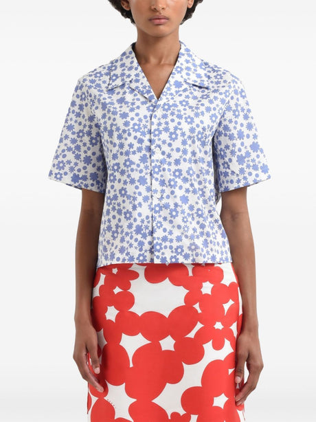 MARNI Floral Print Button-Up Shirt