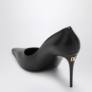 DOLCE & GABBANA High Leather Pumps with Pointed Toe Design