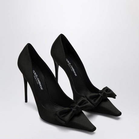 DOLCE & GABBANA Elegant Satin Pumps with Bow Design