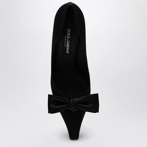 DOLCE & GABBANA Elegant Satin Pumps with Bow Design