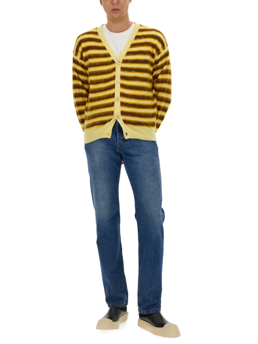 MARNI Striped Cardigan for Men (Size 48)