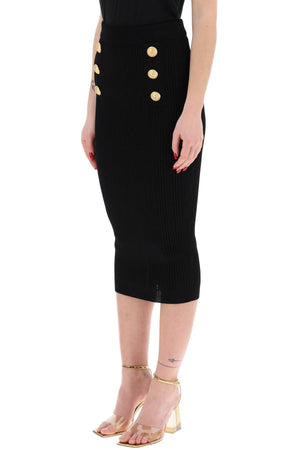 BALMAIN Stylish and Versatile Mid Skirt for Women - Perfect Addition to Your Wardrobe