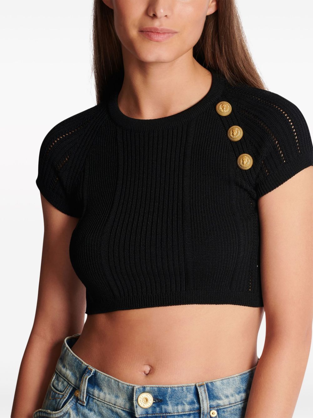 BALMAIN Knit Top Size 38 FR