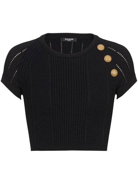 BALMAIN Knit Top Size 38 FR