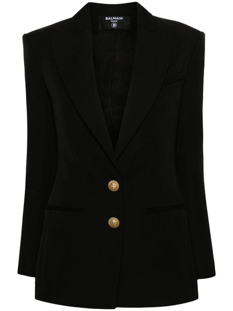 BALMAIN Tailored Single-Breasted Jacket - Size 36