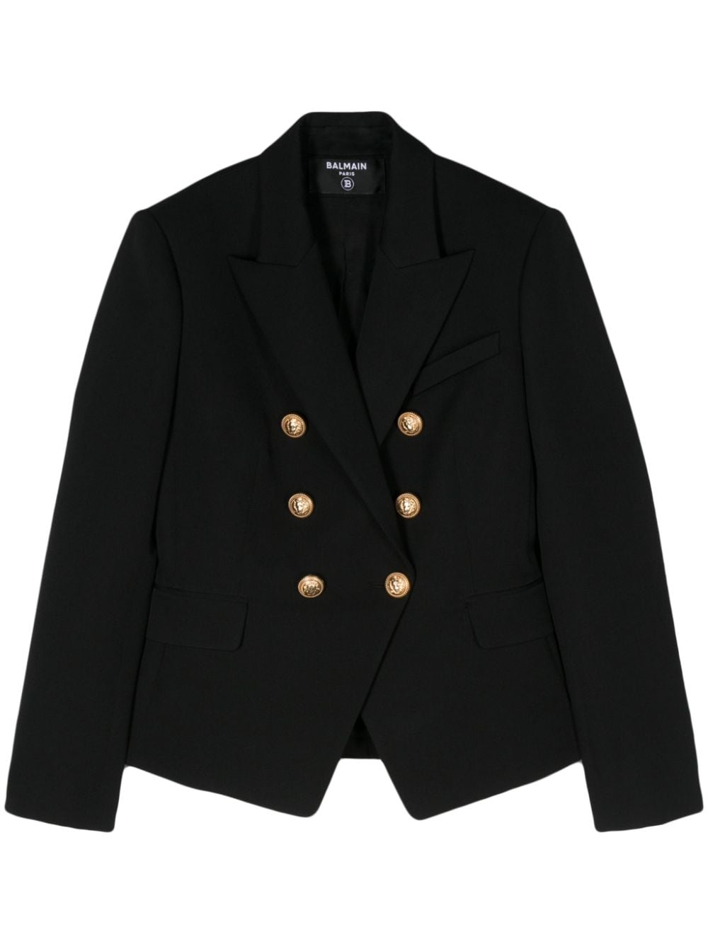 BALMAIN Double-Breasted Wool Blazer for Women