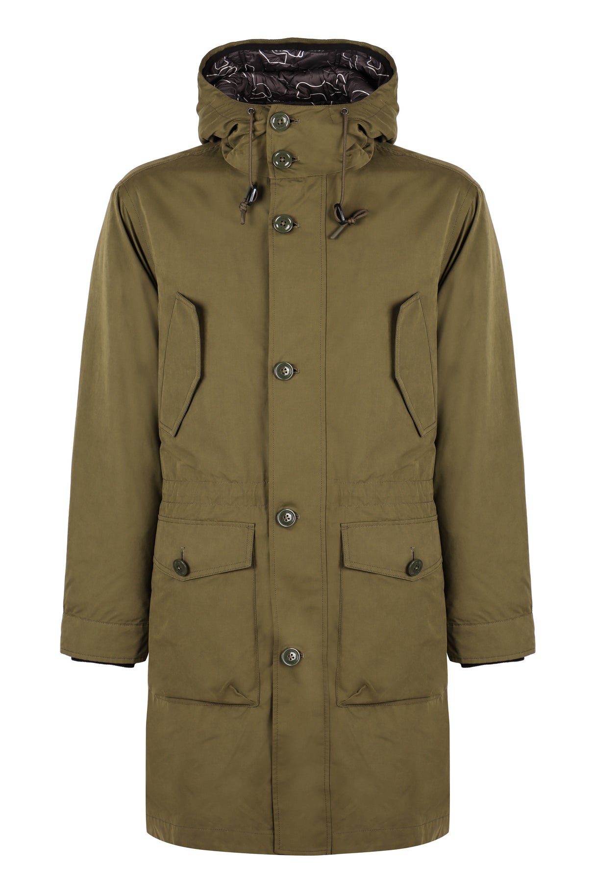 WOOLRICH Layered Hooded Parka Jacket