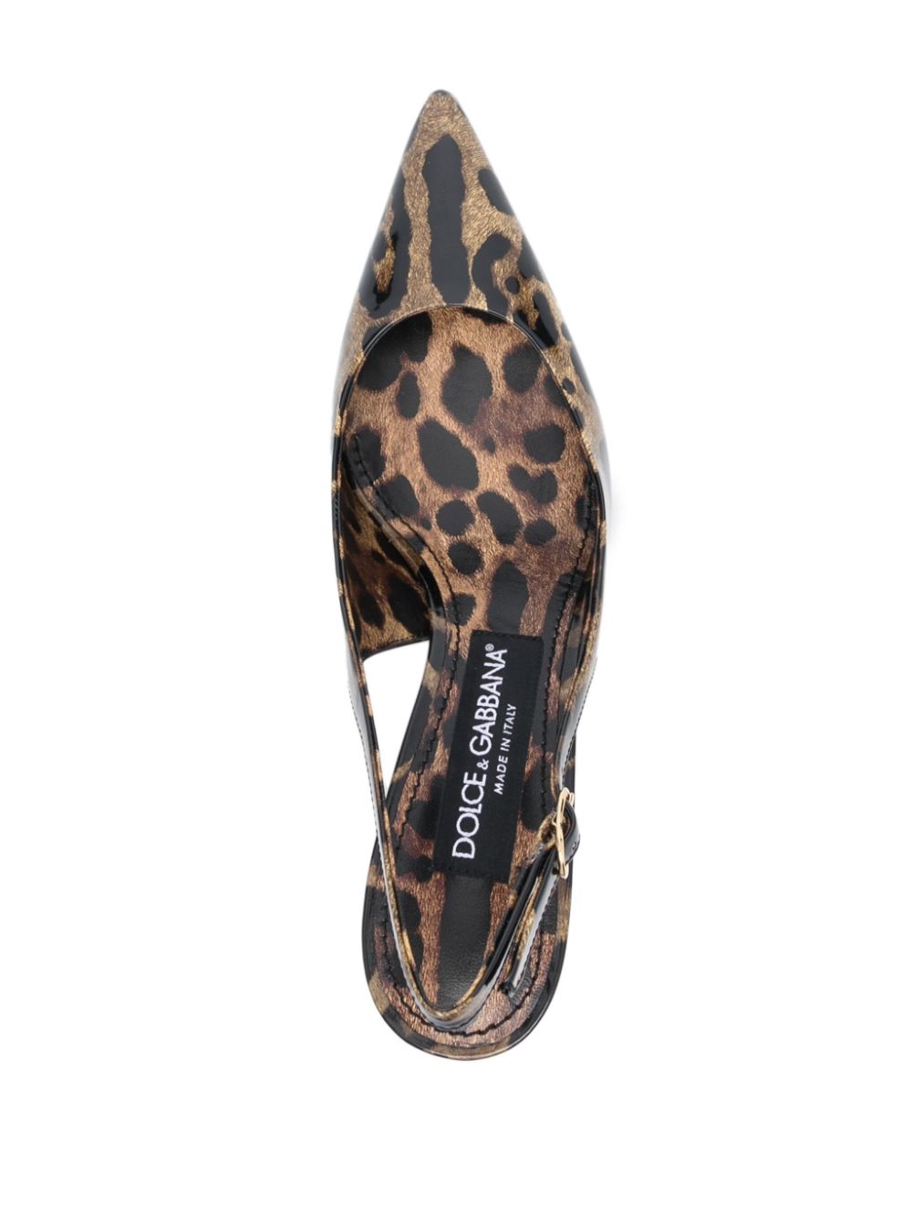 DOLCE & GABBANA Spotted Print Sling Back Pumps for Women