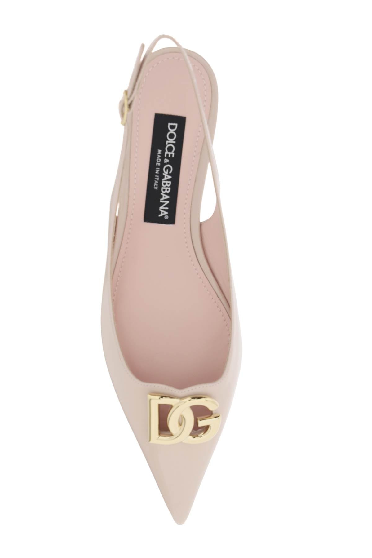 DOLCE & GABBANA Mini Leather Slingback Pumps