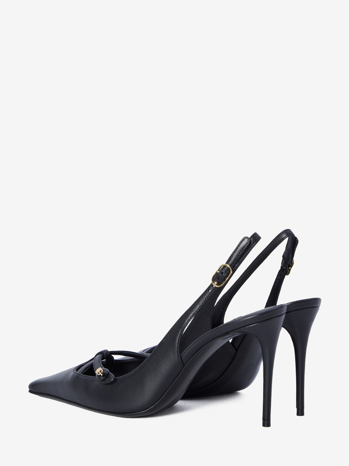 DOLCE & GABBANA Kitten Heel Slingback with Cut-Out Details - 9cm