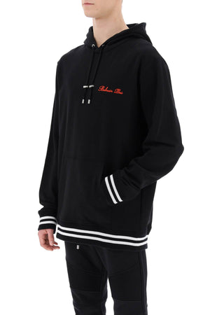 BALMAIN Men's 24SS Hoodie in EKA Noir Rouge