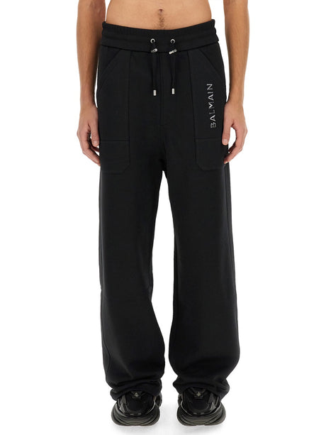 BALMAIN Stylish Jogging Pants - Size L