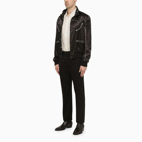 BALMAIN Reversible Bomber Jacket with Stars for Men