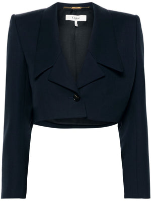 CHLOÉ Virgin Wool Cropped Jacket