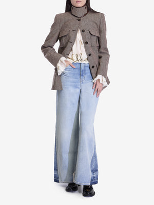 CHLOÉ High-Waisted Wide-Leg Palazzo Jeans