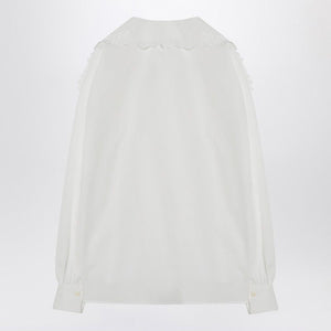 CHLOÉ Embroidered Bow Tie Shirt for Women - SS25