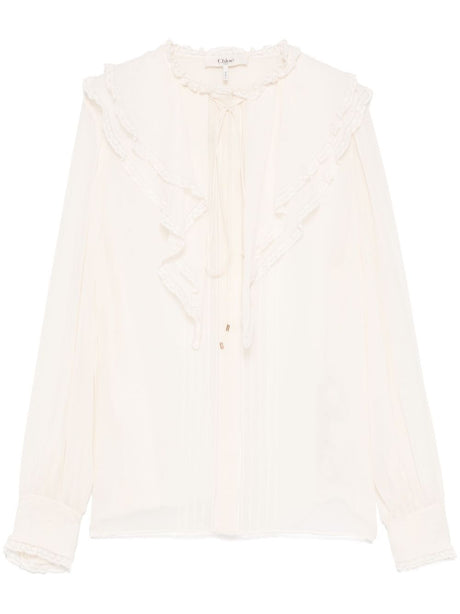 CHLOÉ Silk Ruffled Blouse